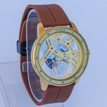 Premium Transparent Dial Silicone Watch with Magnetic Lock – Sleek Stylish Wristwatch